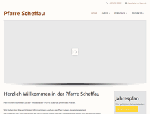 Tablet Screenshot of pfarre.scheffau.net