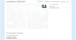 Desktop Screenshot of musikkapelle.scheffau.net