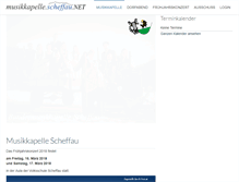 Tablet Screenshot of musikkapelle.scheffau.net